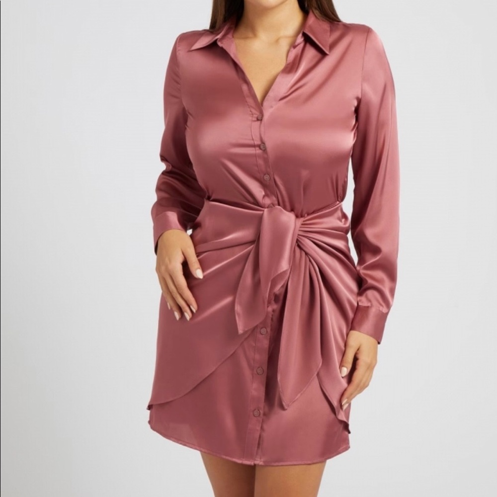 Guess silk rose dress